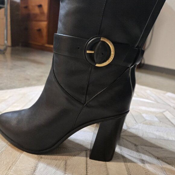 Ted Baker Celsiar black leather boots size 7.5M - Picture 4 of 6
